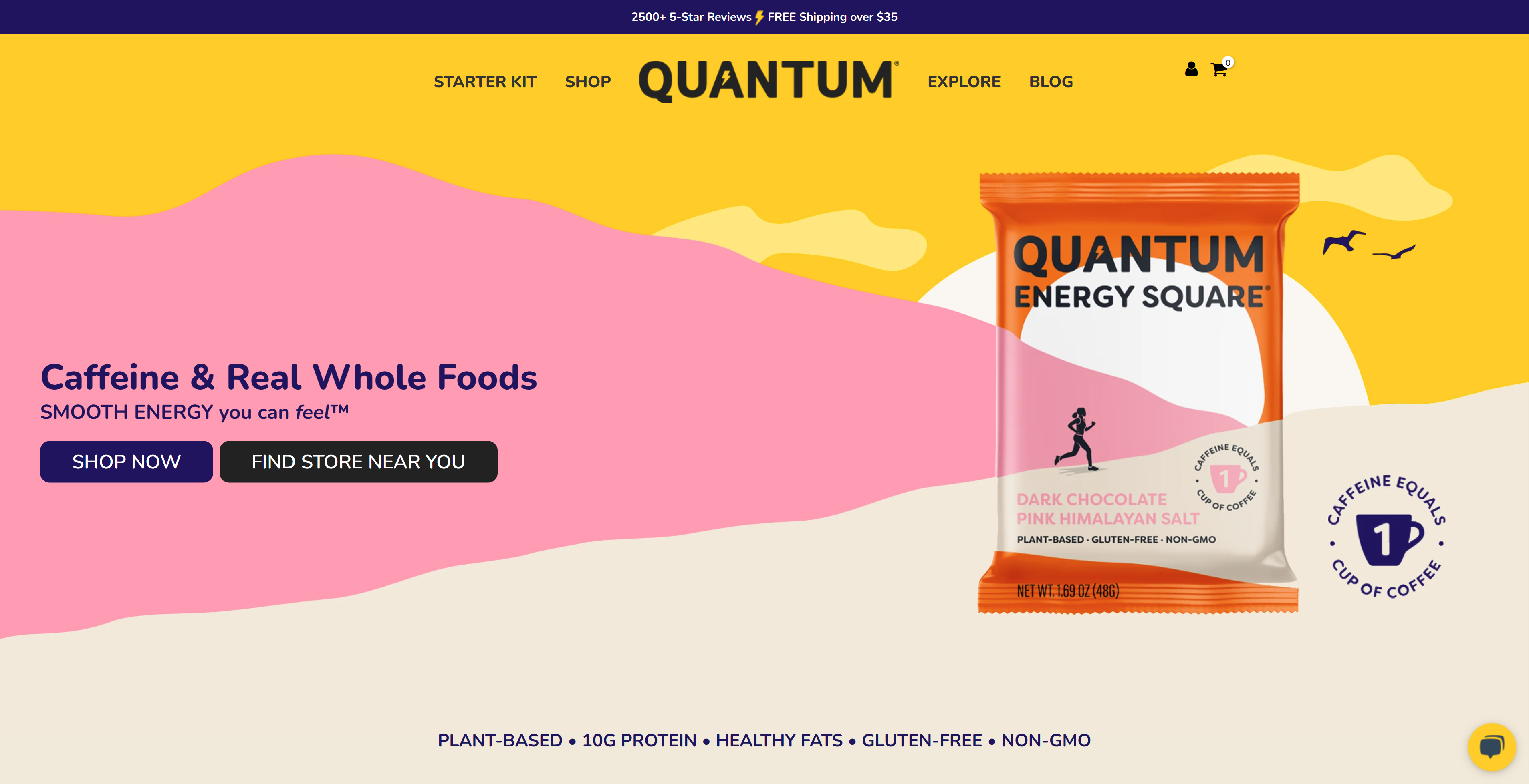 screenshot of quantumsquares.com